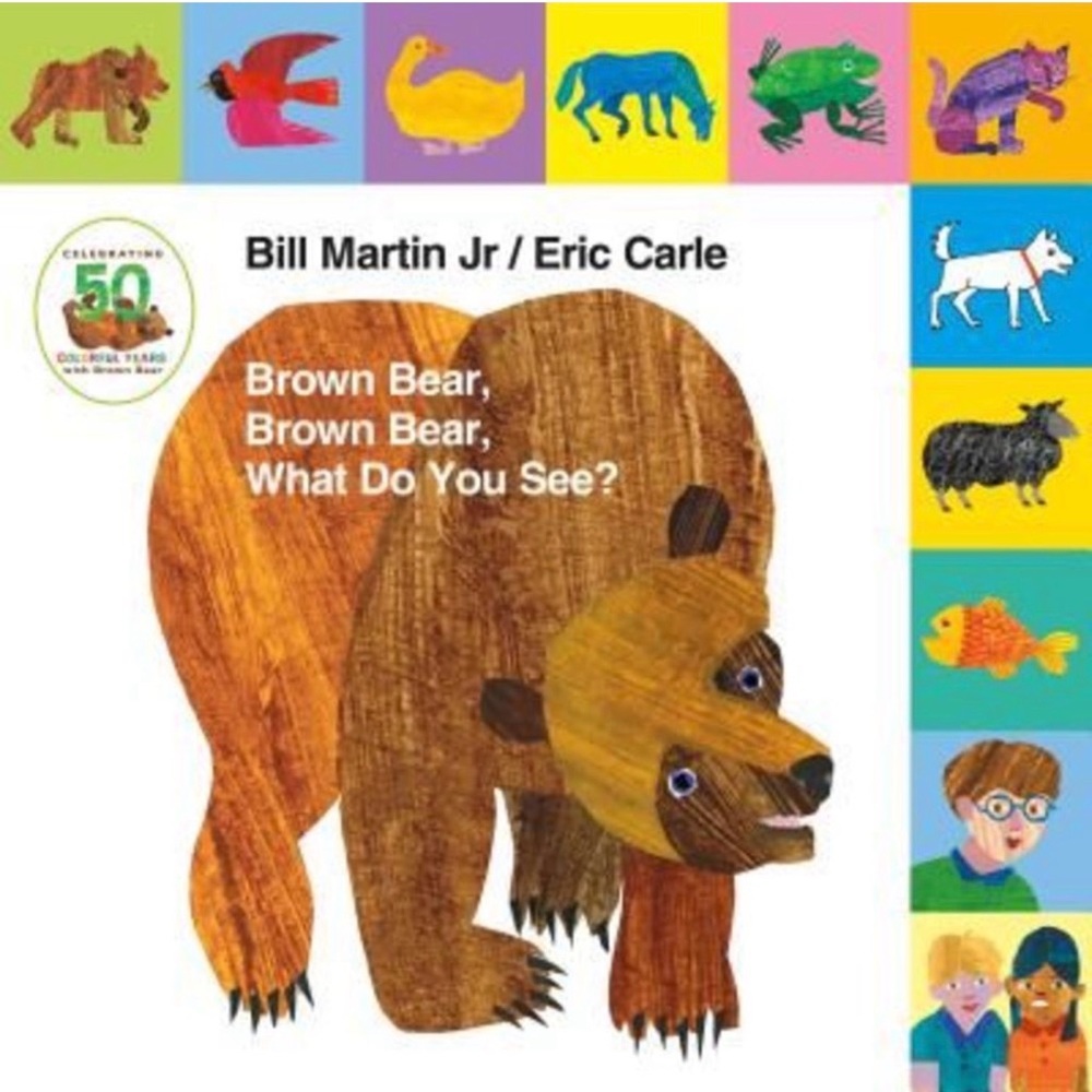 Brown Bear Brown Bear What Do You See Board Book Eric Carle Bill Martin Jr 50th